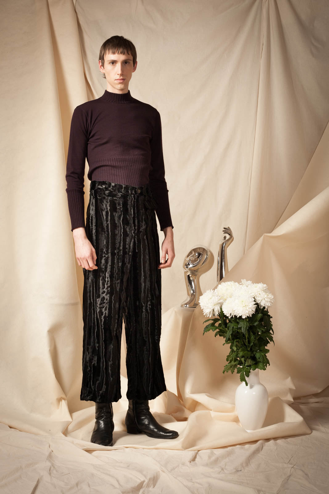Faux Fur Trousers
