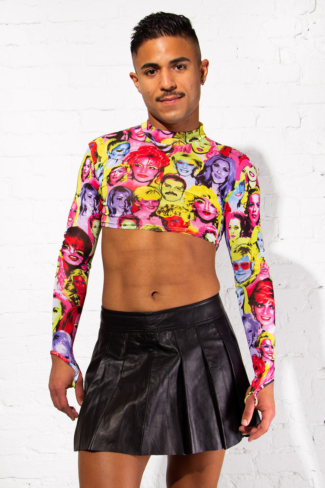 Icons Crop Top