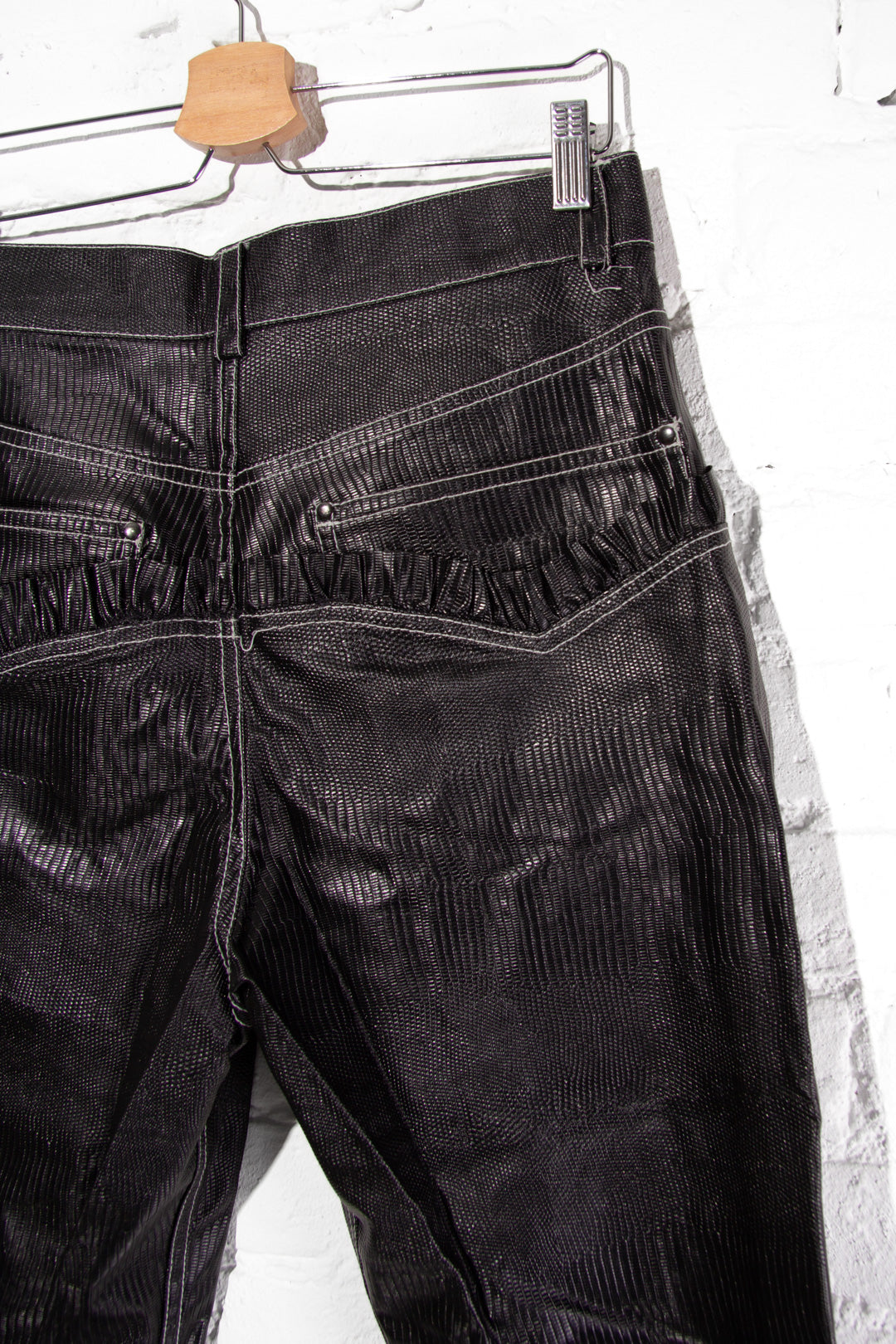 Snake Ruffle Trousers