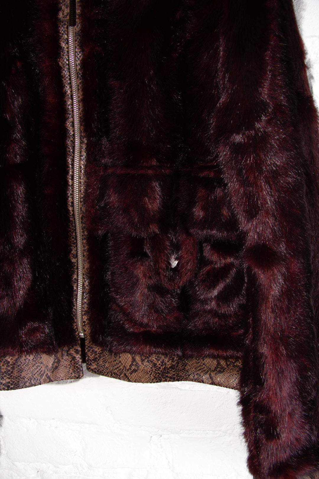 Red Faux Fur Jacket