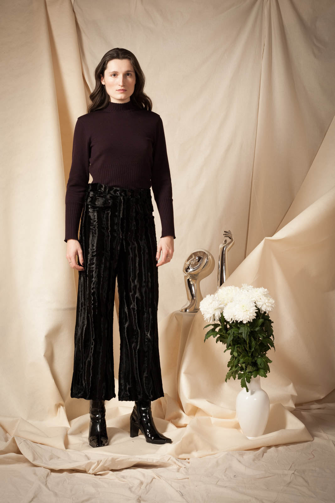 Faux Fur Trousers