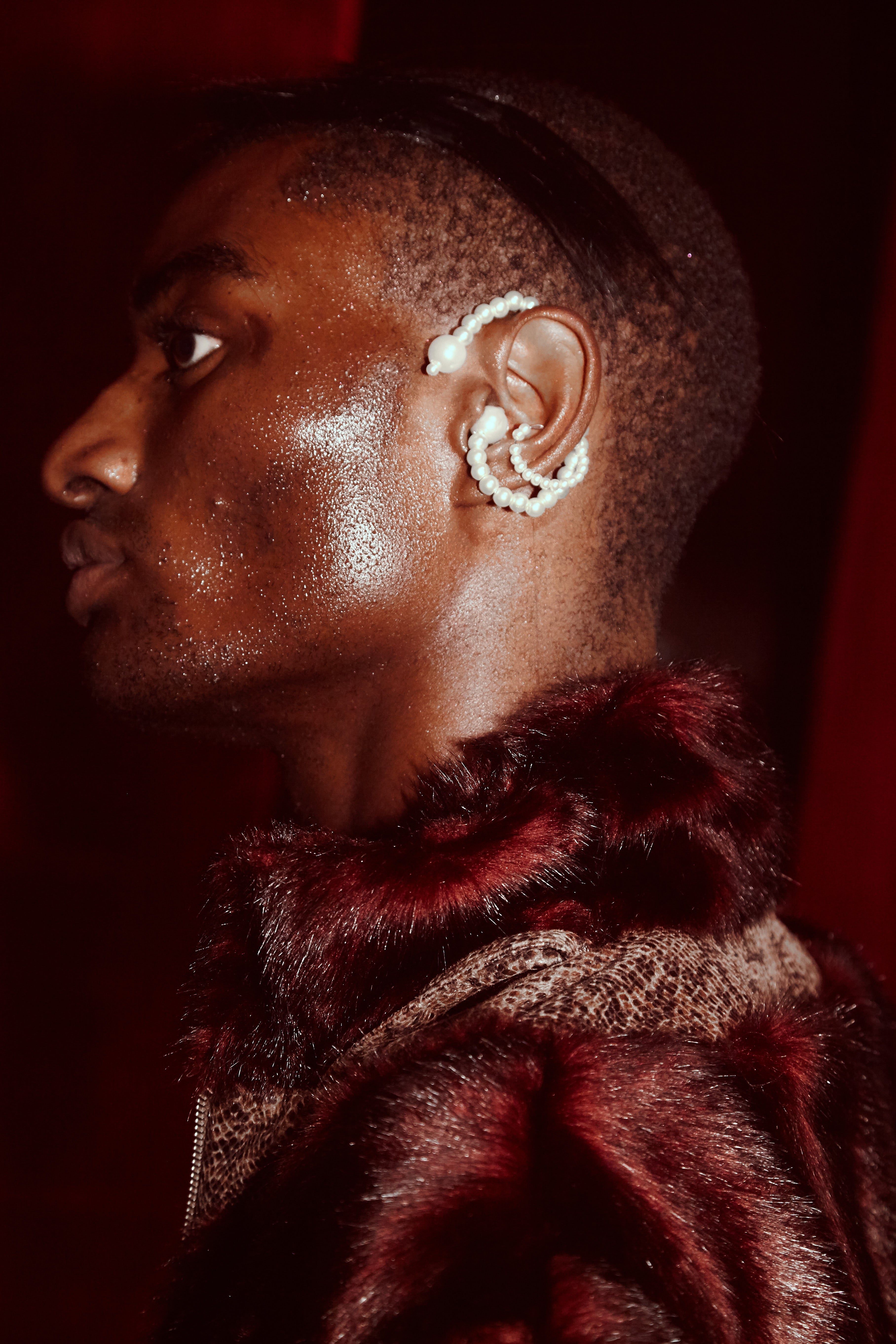 Red Faux Fur Jacket
