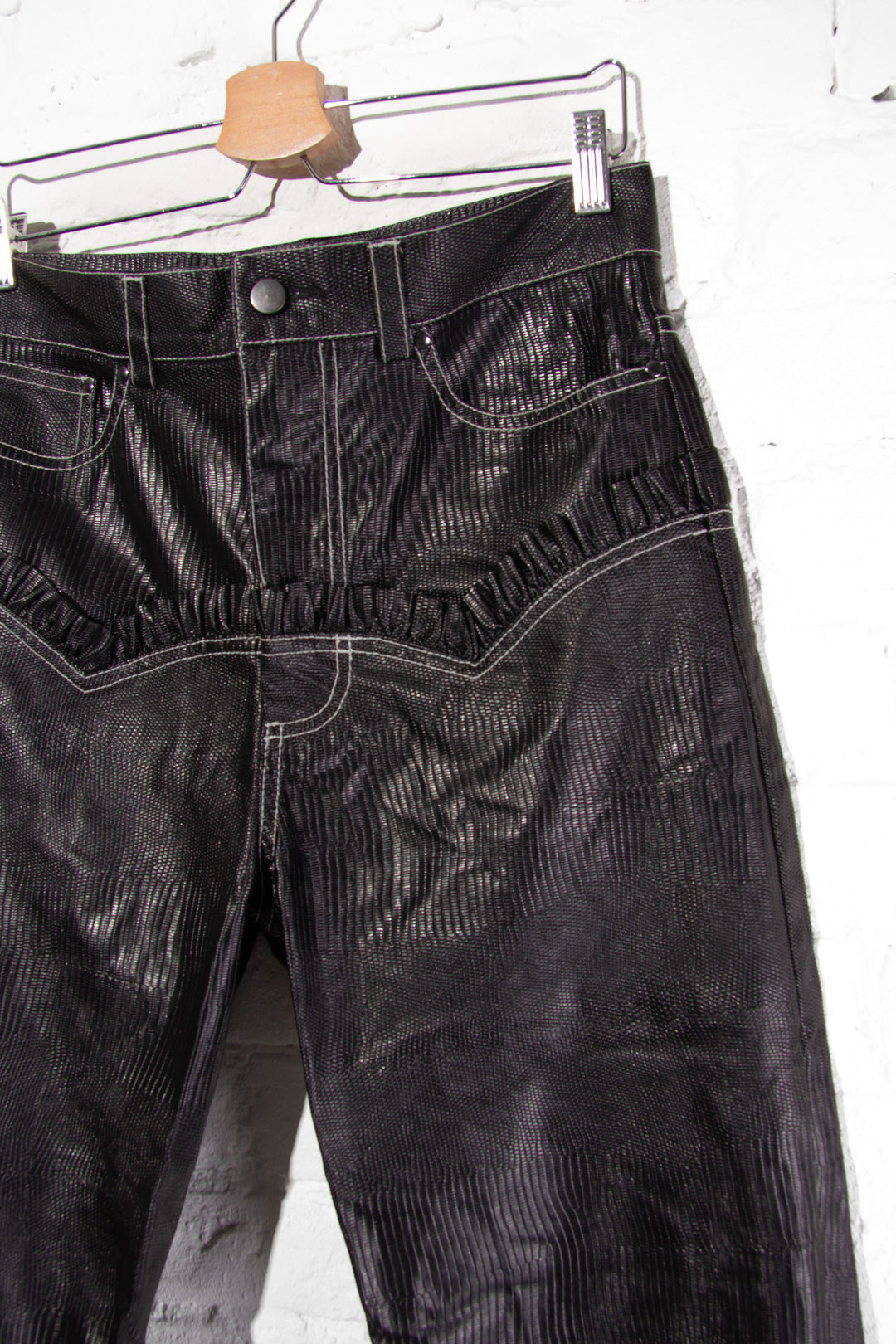 Snake Ruffle Trousers