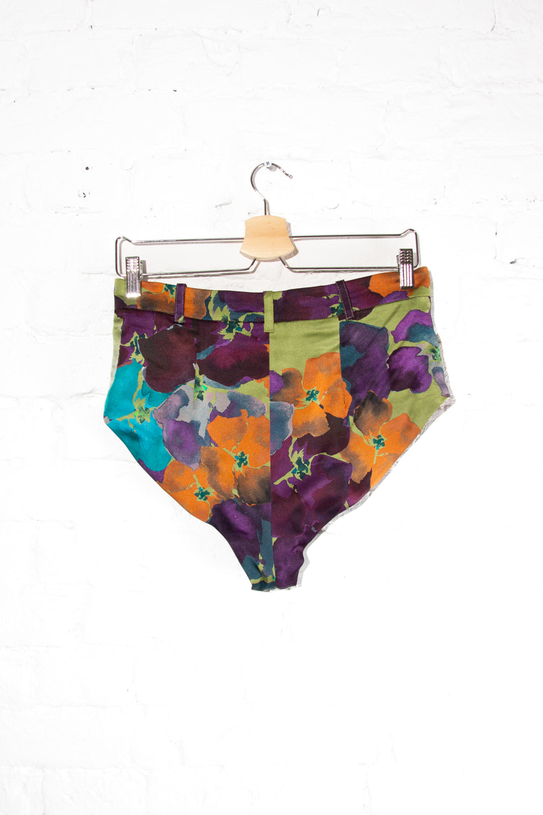 Floral Silk Hotpants