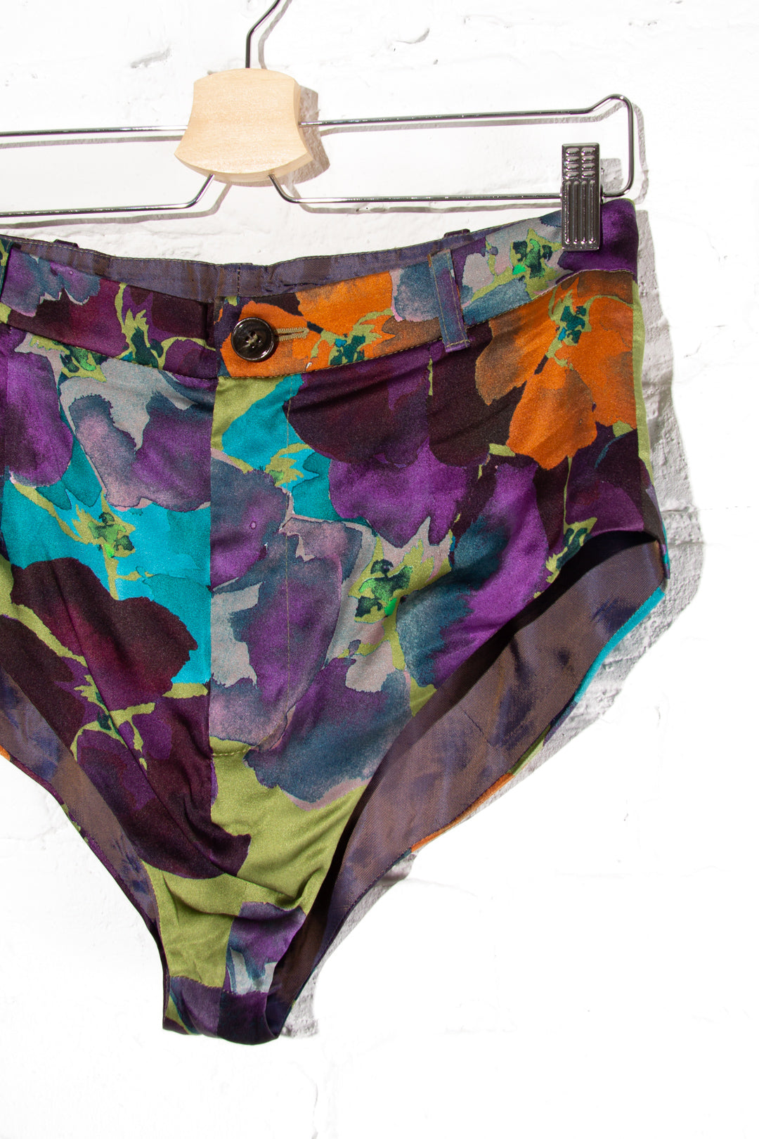 Floral Silk Hotpants
