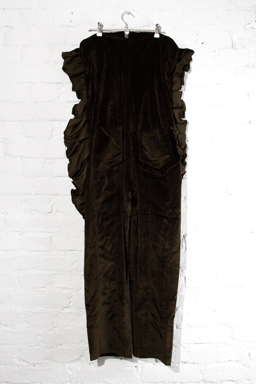 Velvet Ruffle Jumpsuit