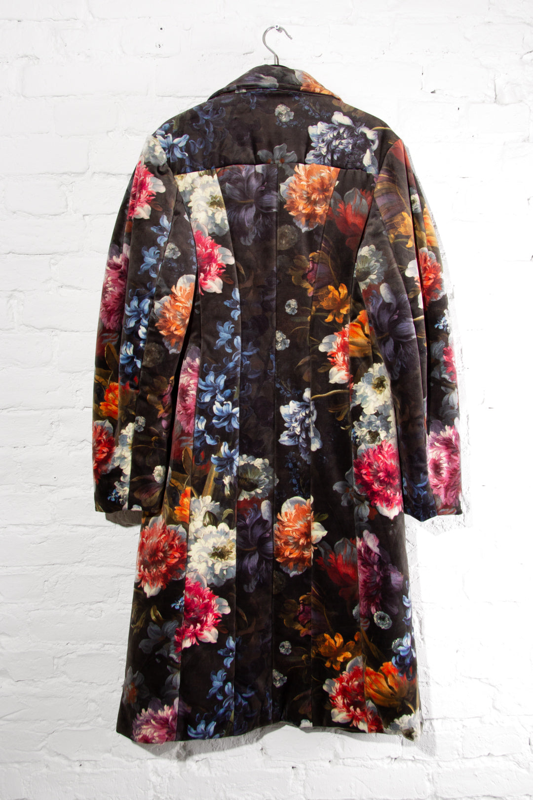 Floral Velvet Bar Coat
