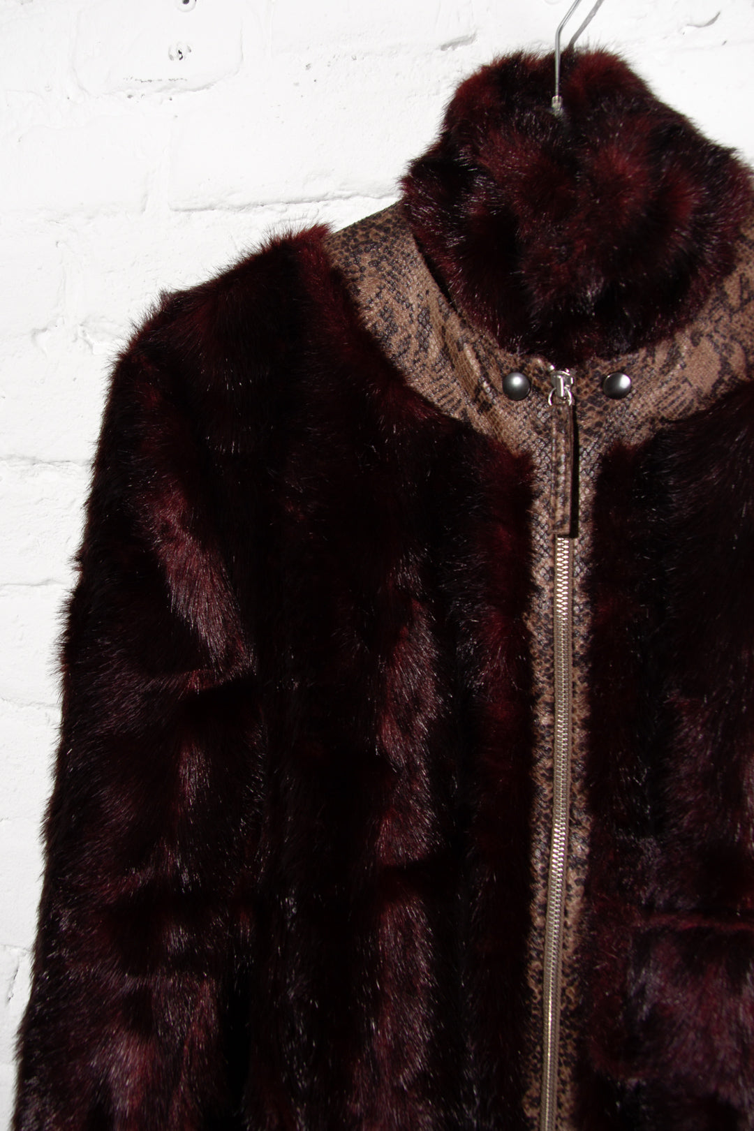 Red Faux Fur Jacket
