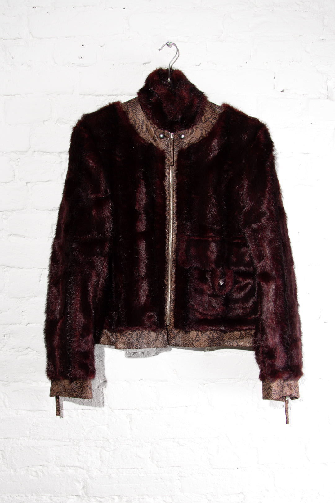 Red Faux Fur Jacket