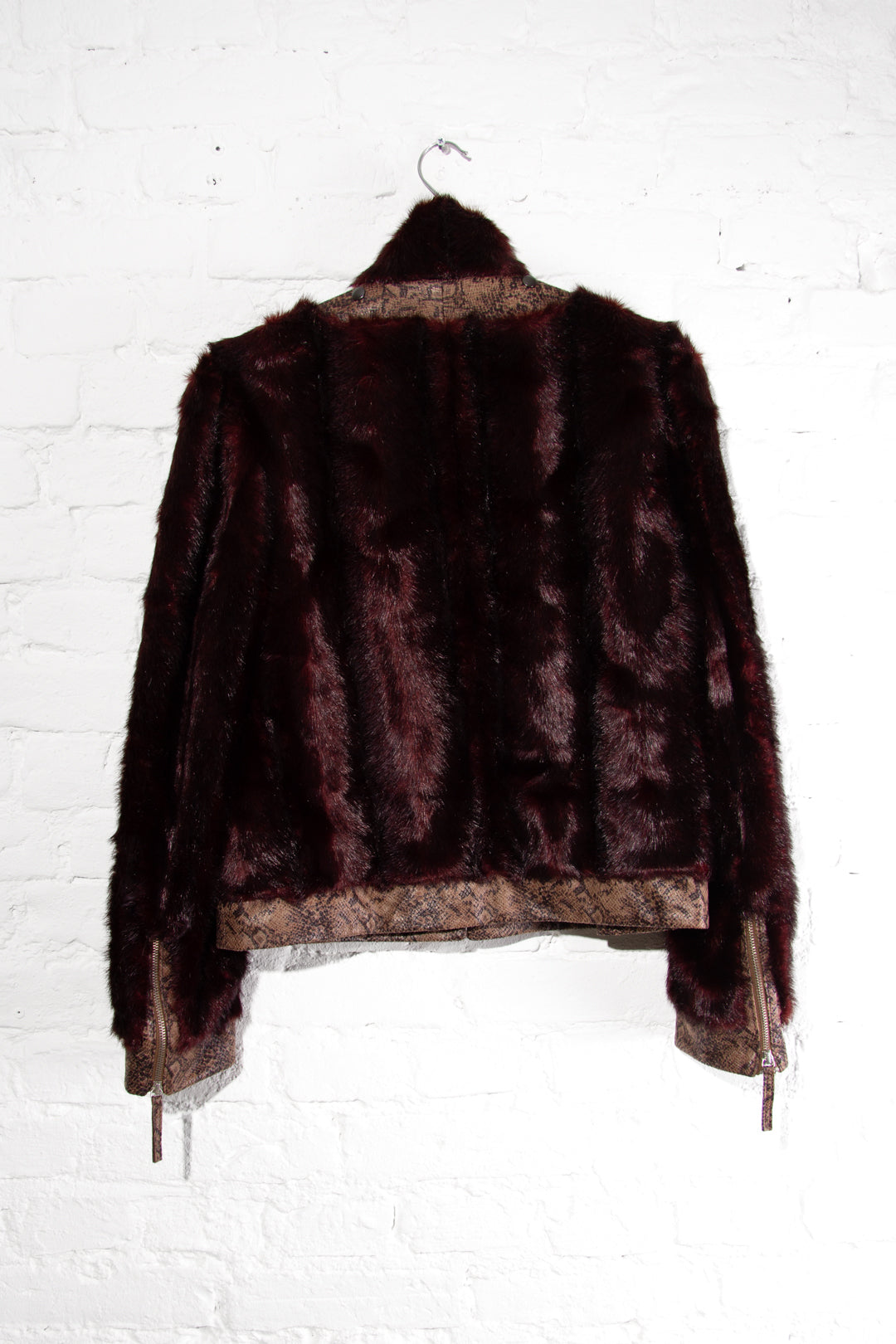 Red Faux Fur Jacket