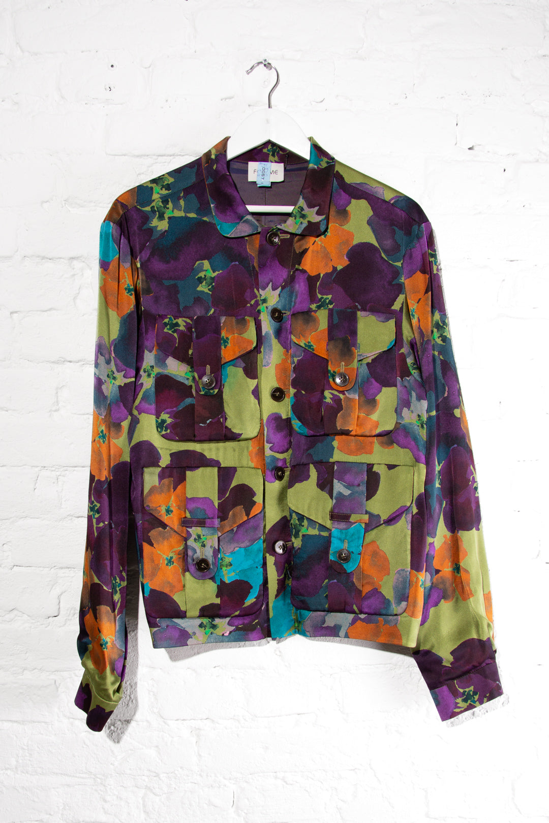 Floral Silk Work Jacket