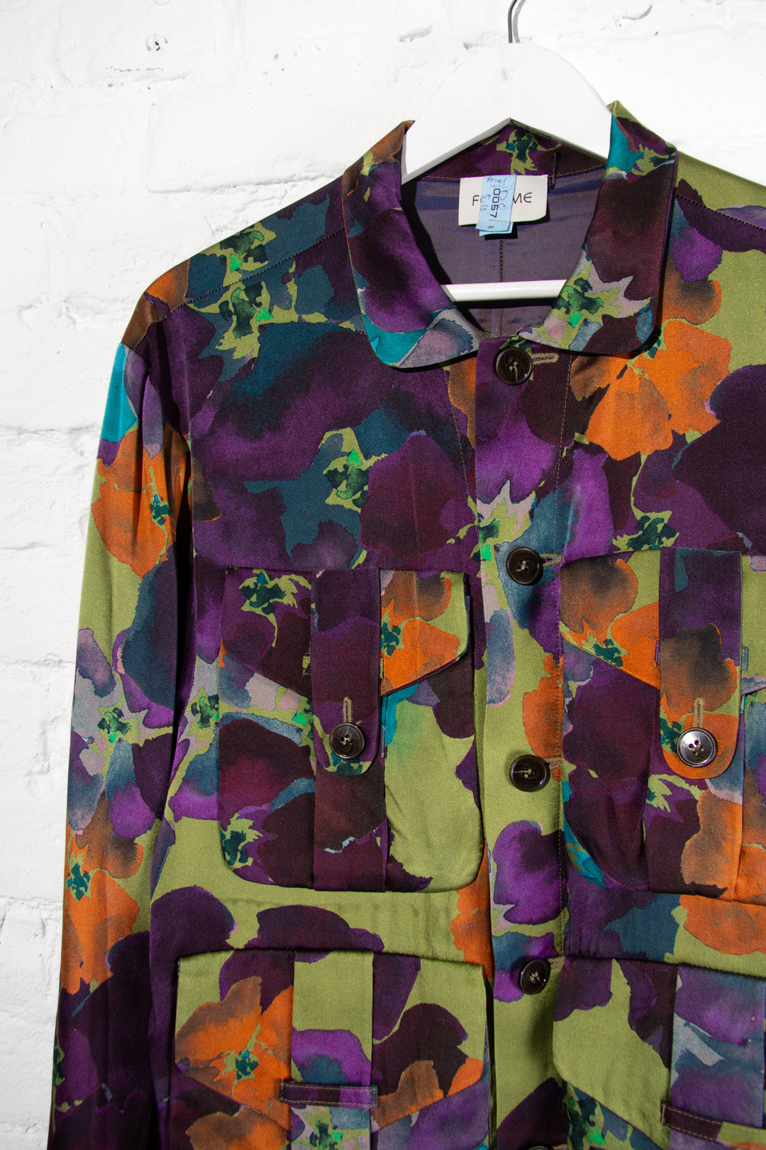Floral Silk Work Jacket