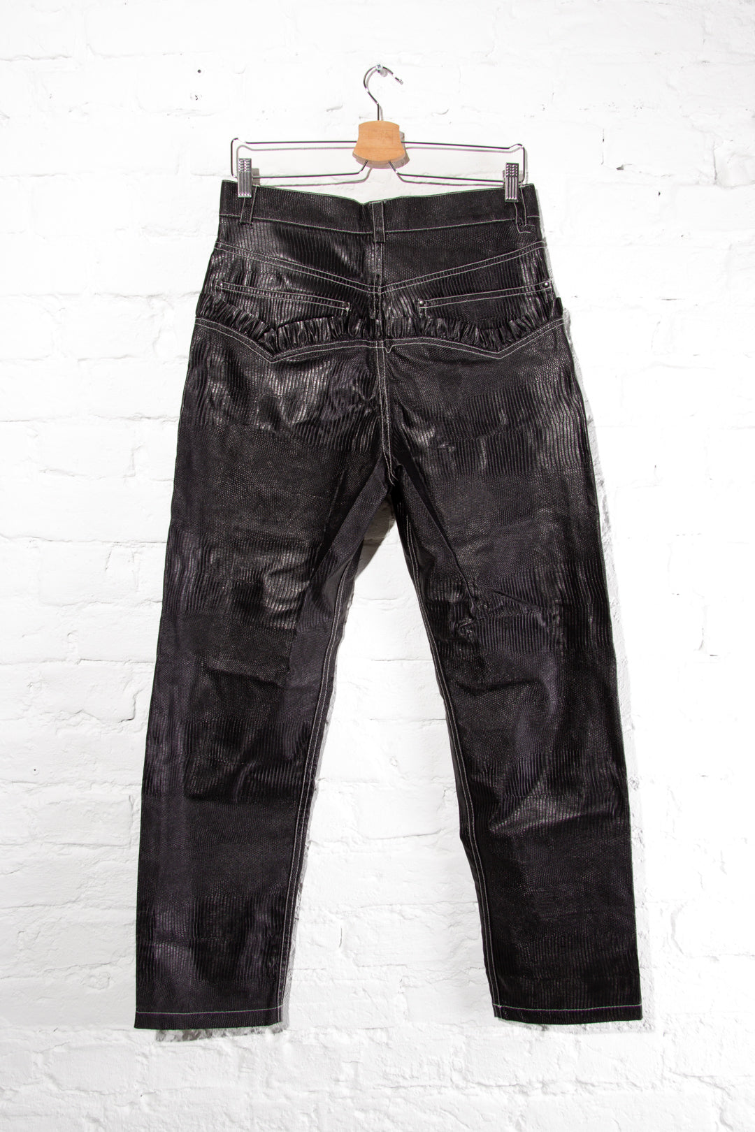 Snake Ruffle Trousers